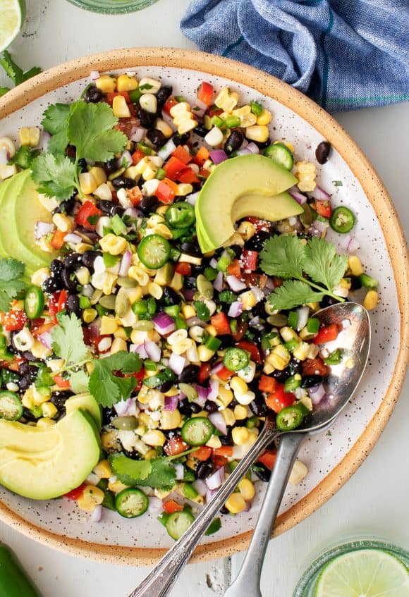 Black Bean Nachos with Kale Salad