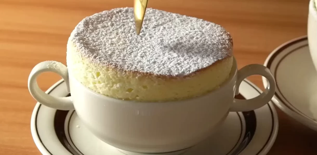 Souffle Soft and sweet vanilla dessert